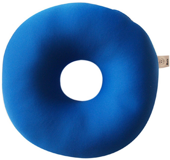 모두피아 기능성 몰 비즈 도넛 방석, 블루, 1개