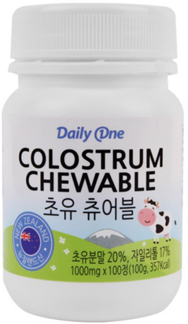 데일리원 츄어블 초유, 100정, 1개