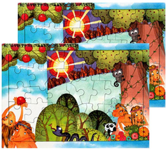 퍼즐러브 하나님이야기 에덴동산 판퍼즐, 4세이상, 2개