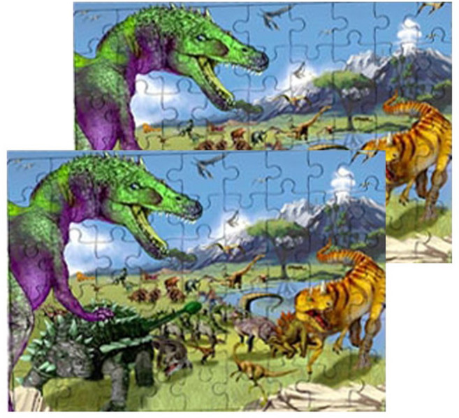 퍼즐러브 공룡시대 판퍼즐, 4세이상, 2개, 54피스