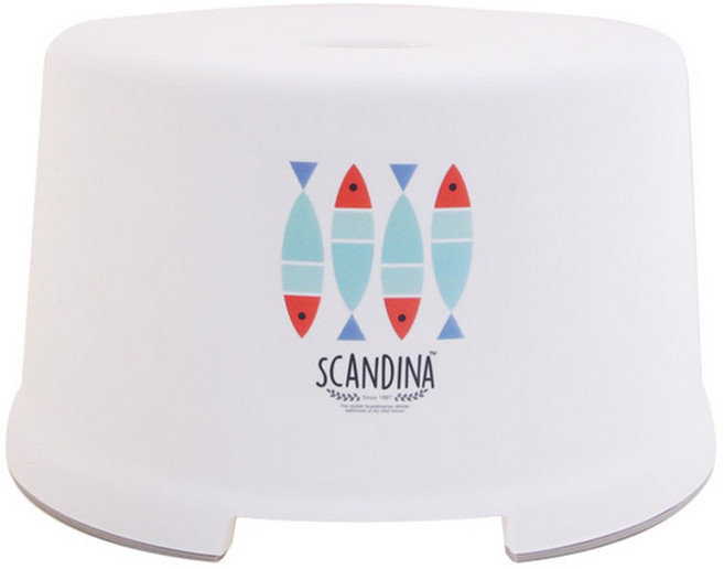 샤바스 스칸디나 욕실의자 피쉬, 화이트