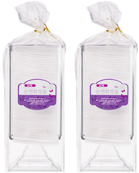 미성메탈 화장솜리필케이스 30매, 2개