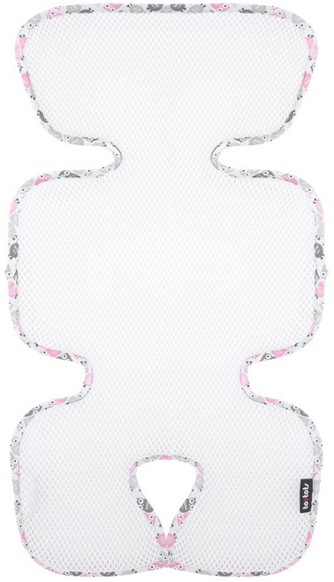 투토츠 3D 일체형 유모차 쿨 시트 스탠다드, 아울 핑크, 1개