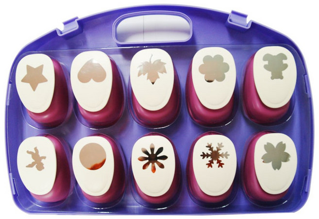 포코스 모양펀치 10종 세트 36mm, 1개, 혼합모양