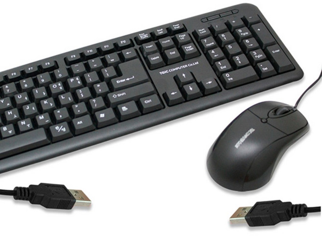 TGIC電腦UU組合套裝, 黑色, TGIC-MK1200, 普通型
