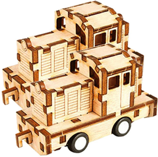 영공방 달려라 디젤기관차 나무조립키트, YM861-31, 2개, 1개