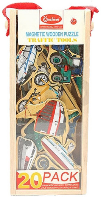 케스B튼튼 20팩 자석퍼즐 탈것, 3세이상, 1개