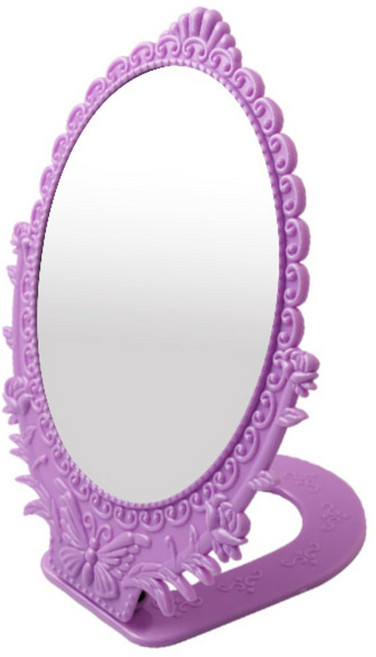 세븐스타 장미스탠드 탁상거울, 보라