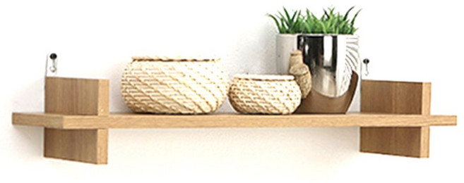 아라마가구 끼움 벽선반, 오크, 1단