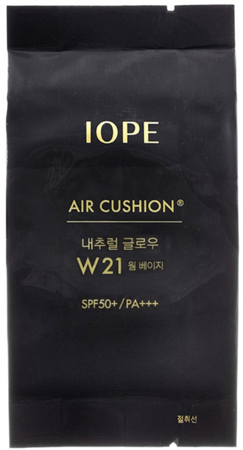 아이오페 에어쿠션 내추럴 글로우 리필 15 g, W21호 웜 베이지, 1개