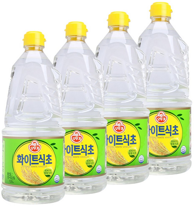 오뚜기 화이트 식초, 1.5L, 4개