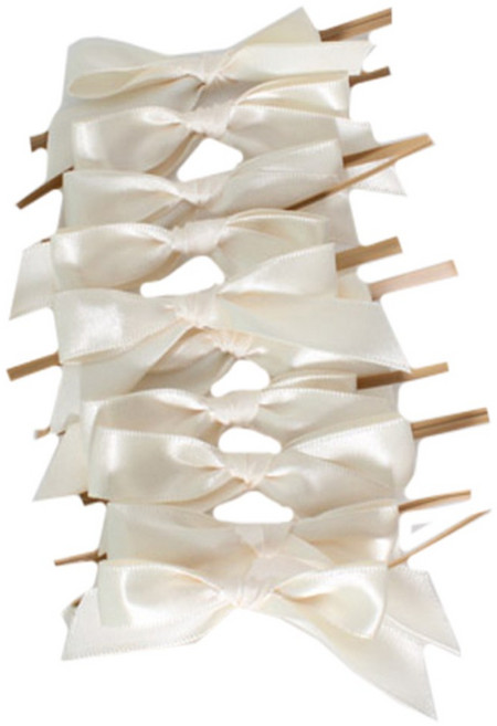 티나피크닉 공단리본타이 30p, 아이보리, 1세트