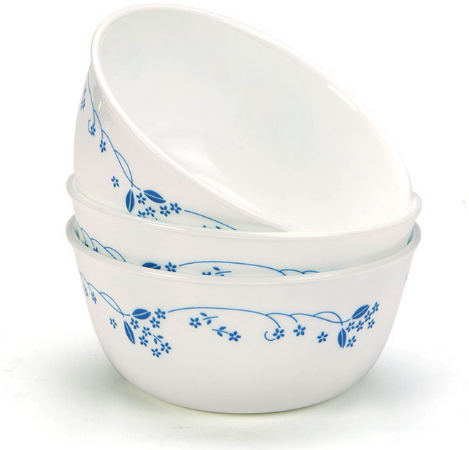 코렐 프로빈셜블루 면기 소/우동기 3입, 혼합색상, 3개