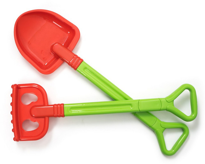 비앤씨 모래놀이 Big 삽 갈퀴 세트, 혼합색상, 310g, 1개