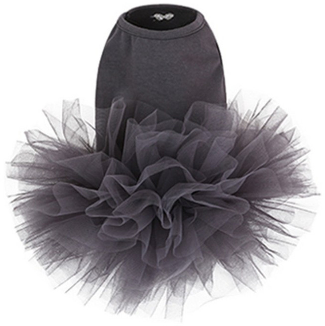 퍼피엔젤 반려견용 에브리데이 튜튜 드레스 DR157, 그레이, 1개