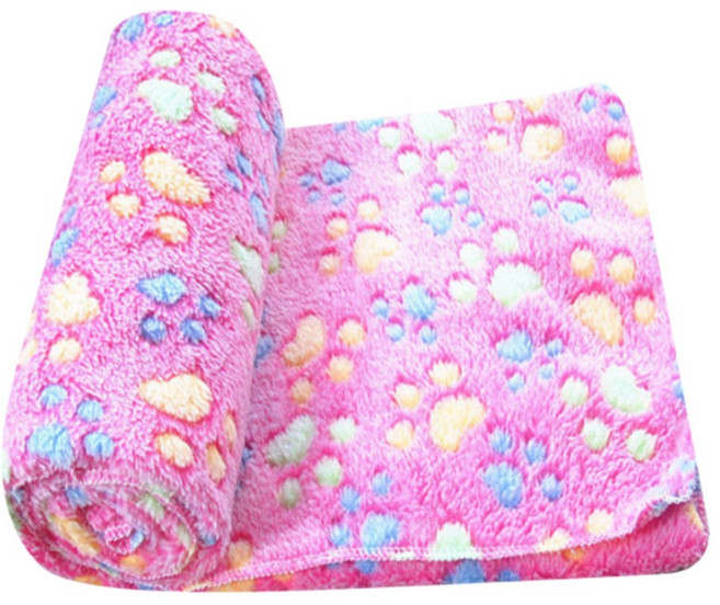 블럭마트 벨벳 강아지 담요, 로즈, 1개