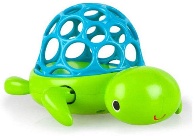 오볼 물놀이 거북이 유아완구, 혼합 색상, 1개