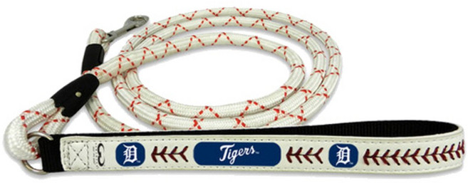 MLB 디트로이트 타이거즈 애견 가죽 리드줄, 1개