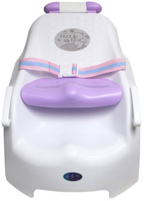 맘스베이비 곰돌이 샴푸 유아목욕의자, 혼합 색상