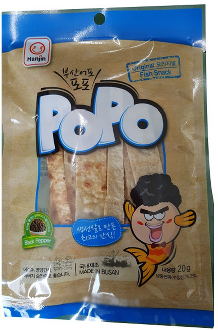 한진식품 부산어포 포포 오리지널, 20g, 6개