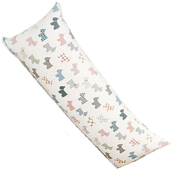 코니아일랜드 유아용 롱쿠션 커버, 아이러브독 아이보리