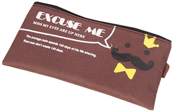 필립로지스틱 미니멀 모던 디자인 필통, 브라운, 2개