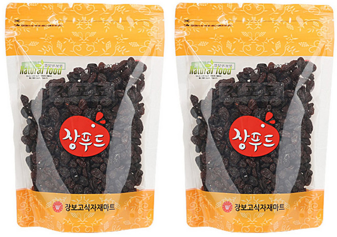 장푸드 건포도, 500g, 2개