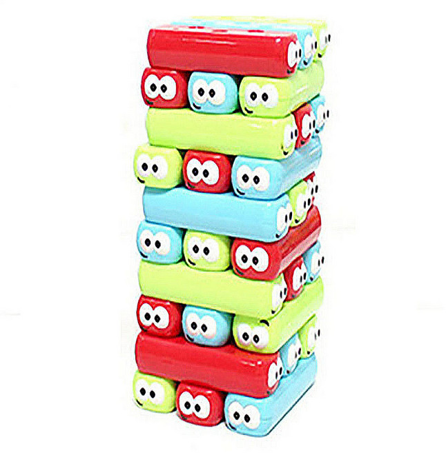캐스비 보드게임 애벌레 스태커, 혼합색상, 1개