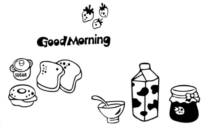 블럭마트 point wallpapaer, GOOD MORNING