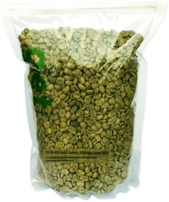 그린어쓰 탄자니아 생두 AAA Amex Mbinga specialty, 1kg, 1개