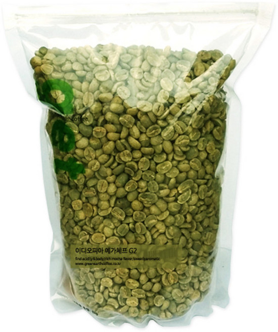 그린어쓰 커피원두 이디오피아 예가체프 G2, 1kg, 1개