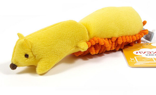 코모레비 Mopet 핸드형 모니터 겸 키보드 크리너, 옐로우, 1개