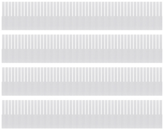 모아시스템즈 서랍장용 칸막이 대형, 화이트, 4개