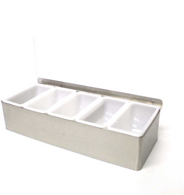 호레카 스텐 가니쉬양념통 5구, 1개, 1개