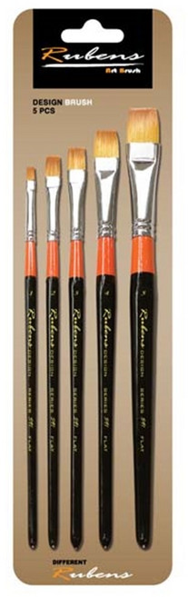 루벤스 591 인조구성 붓 5 pcs, 단일사이즈, 1세트