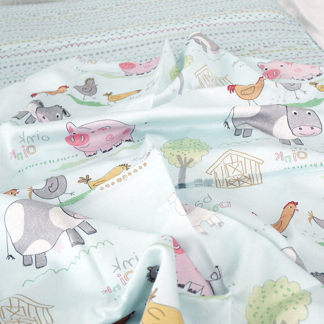 캥거루루 모달 낮잠이불 간절기용, 쁘띠블루