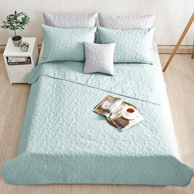 더자리 항균 마이크로 누빔 이불 앤 스프래드