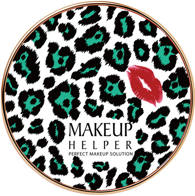 메이크업헬퍼 더블 쿠션 카렌듈라 블러썸 파운데이션 키스 레오파드 24g, 21호 라이트 핑크, 1개