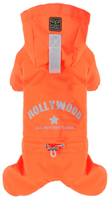 퍼피엔젤 다기능 강아지 레인코트, 358오렌지, 1개
