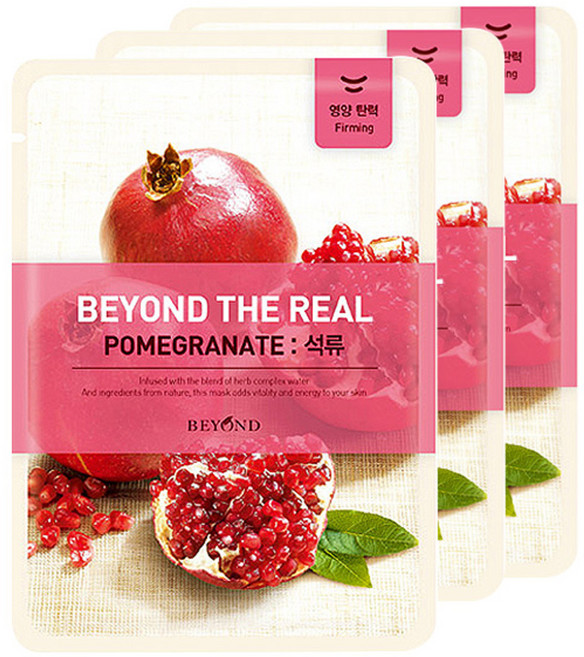 비욘드 더 리얼 석류 페이셜시트, 1개입, 3개