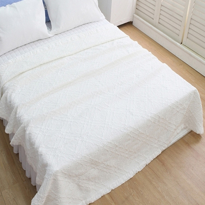 바니루이스 다마스크 풍기인견 스프레드, 화이트