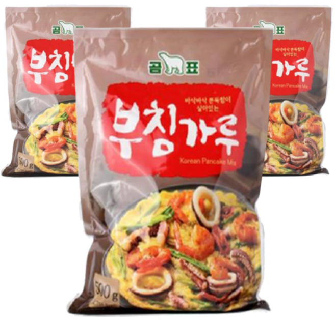 곰표 부침가루, 500g, 3개