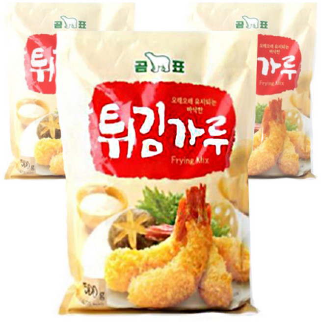 곰표 튀김가루, 500g, 3개