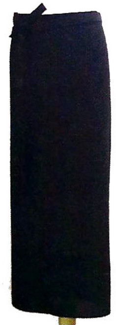 바이데코 무지 롱 앞치마, 검정, 1개