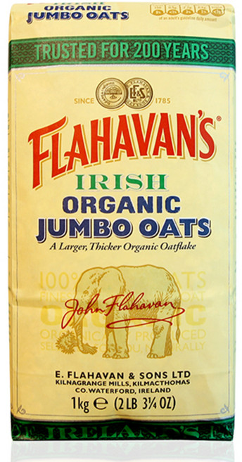 플라하반 점보 오트플레이크 유기농, 1kg, 1개
