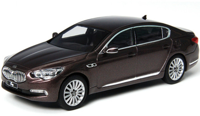 지그마리 1:32 코사프 기아 K9 3.8 GDI 자동차 다이캐스트, 브라운, 1개