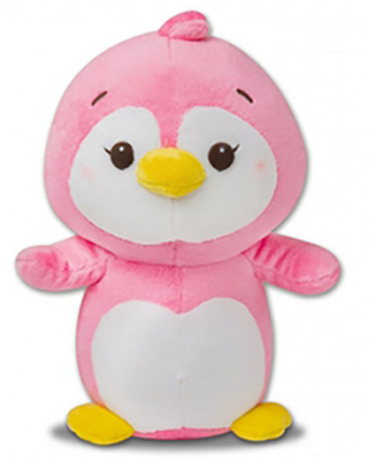 아기물범하프 노래하는 피피 대 봉제인형, 핑크, 1개