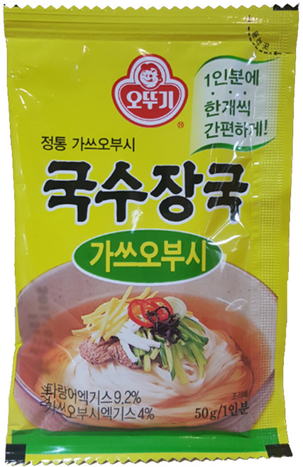 오뚜기 가쓰오부시 국수장국, 50g, 10개