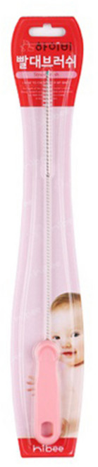 하이비 빨대브러쉬 세척솔, 1개, 라이트핑크