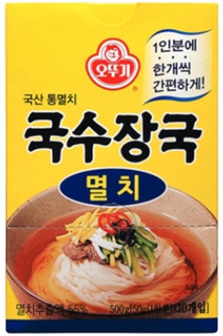 오뚜기 멸치 국수장국 1인분, 50g, 10개